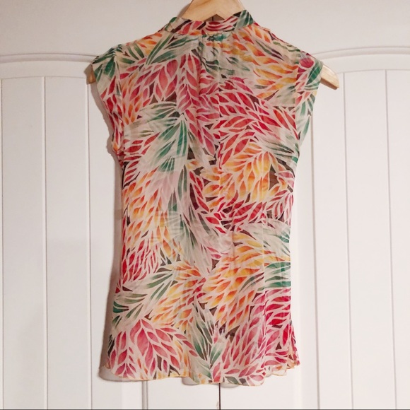 DIANE VON FURSTENBERG silk sleeveless top 4 - Picture 6 of 6